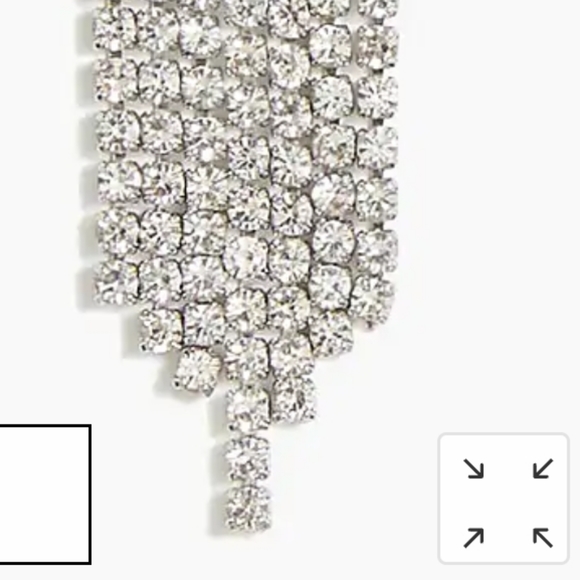 NWT J. Crew Waterfall Crystal Earrings - Picture 7 of 11